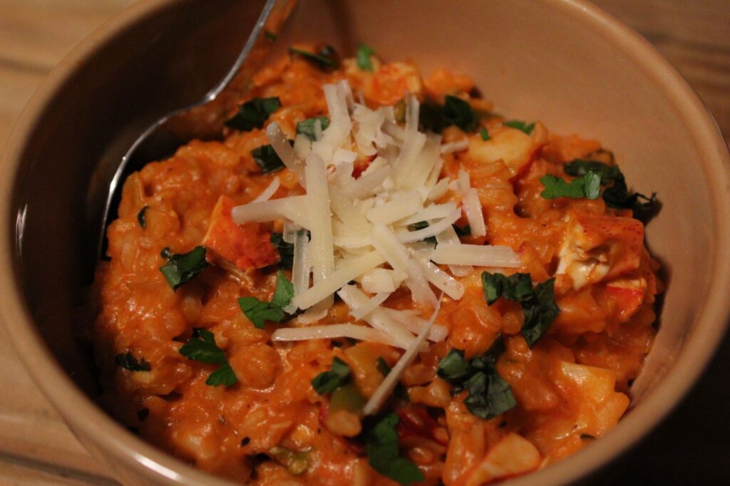 Creamy Lobster and Asparagus Risotto Happy Stirring